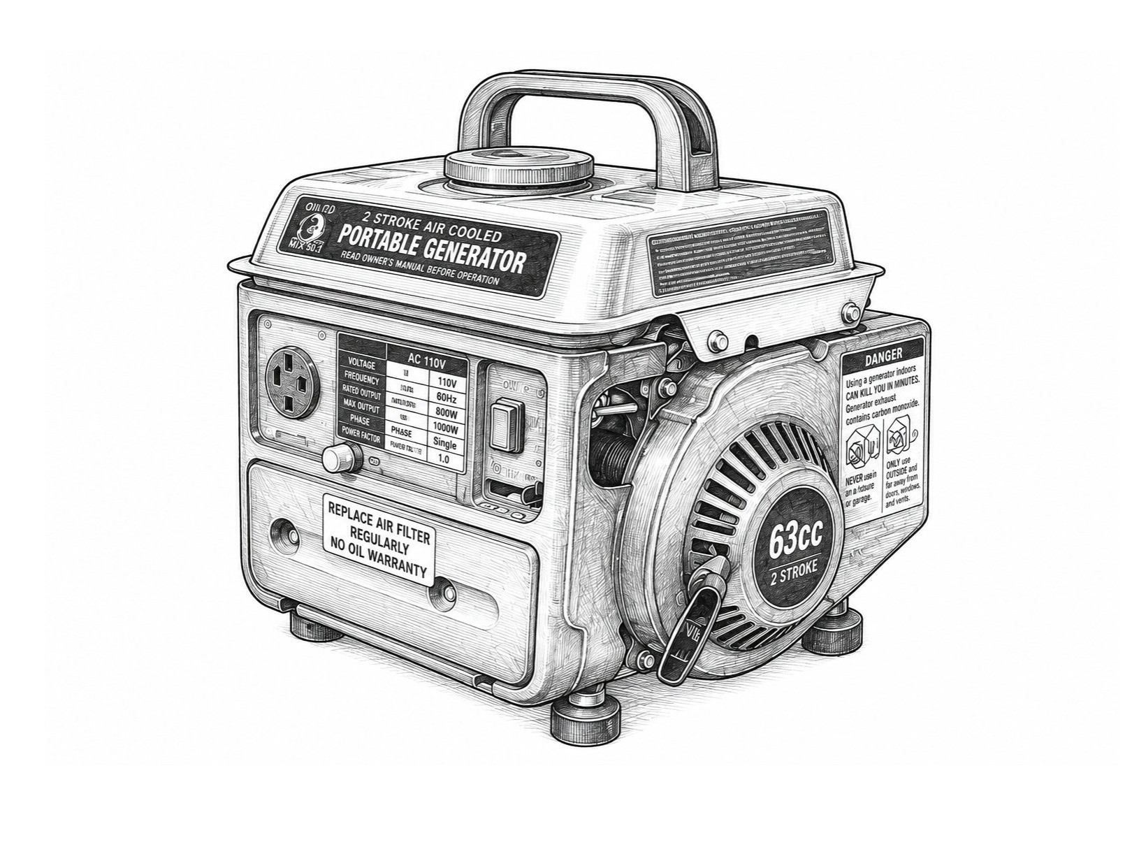 2_Stroke_Generator_110_volt